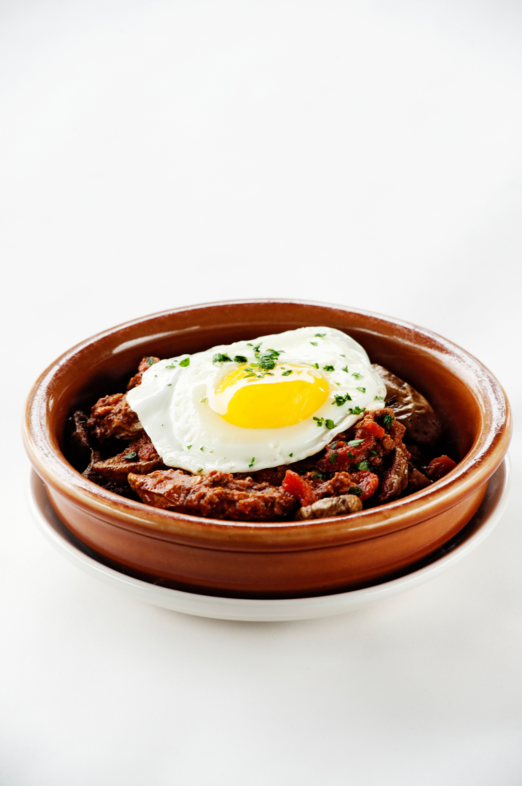 Food, Editorial, Advertising and Corporate Studio and Location Photography Jacksonville, Florida Taverna Restaurant Chef Sam Efron Eggs and Hash