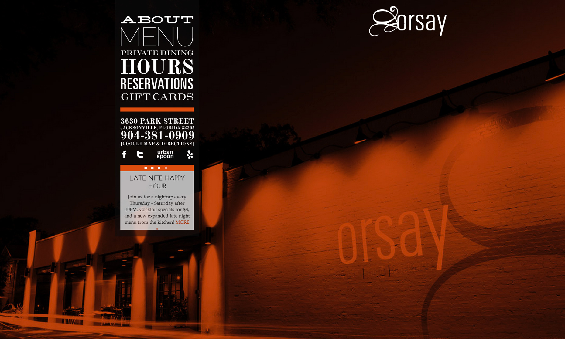 Editorial, Advertising and Corporate Studio Location Photography Jacksonville, Florida Orsay Restaurant Website Photography