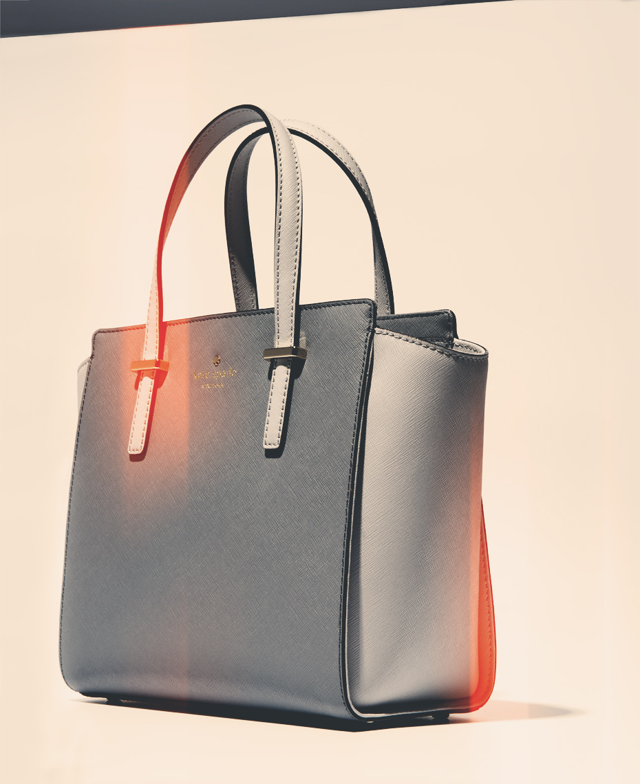 Kate Spade tote with lens flare